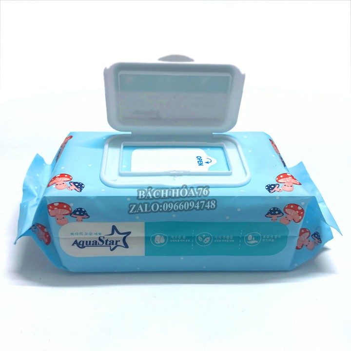 Khăn Ướt Organic Trẻ Em StayDry Aquastar 100 Tờ Không Mùi Hương - An Toàn 100% Tuyệt Đối Cho Trẻ
