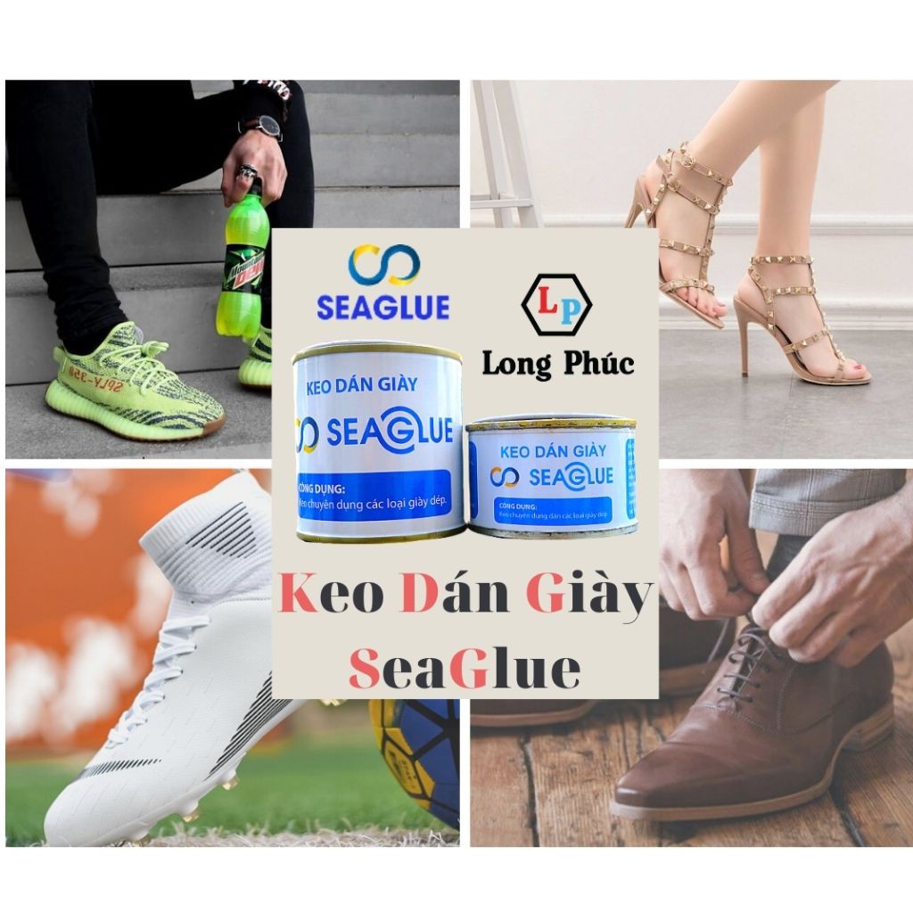 Keo Dán Giày Thể Thao SeaGlue 🥰FREESHIP🥰 keo dán giày trong suốt | Long Phúc Shop | lọ 100gr