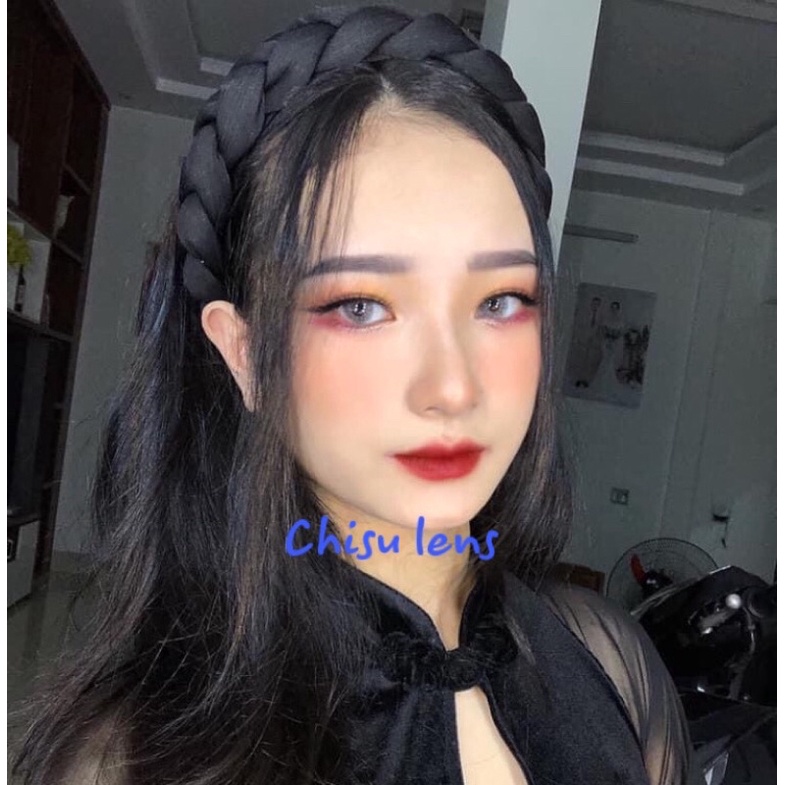 Lens xám tây sáng màu sử dụng 12 tháng hợp make up