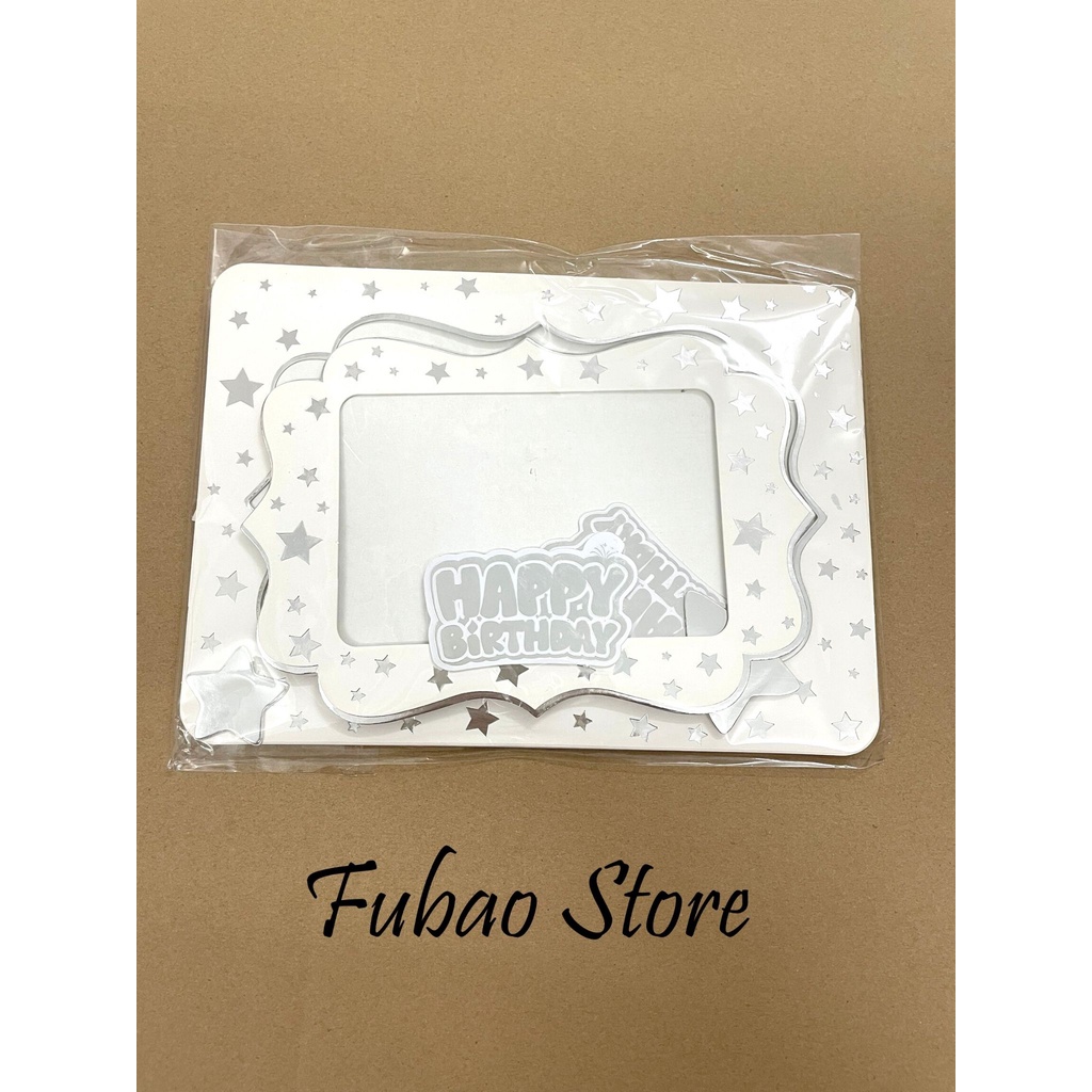 Khung ảnh để bàn bằng giấy trang trí sinh nhật, party Fubao Store