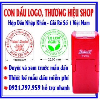 (Bán Chạy) Khắc Dấu logo +Thương Hiệu Shop