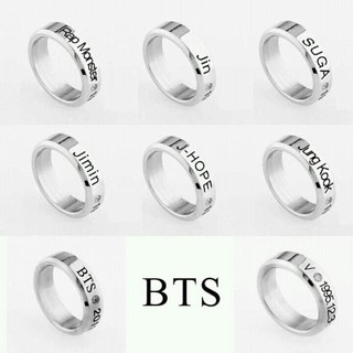 Nhẫn Bạc khắc tên các thành viên BTS