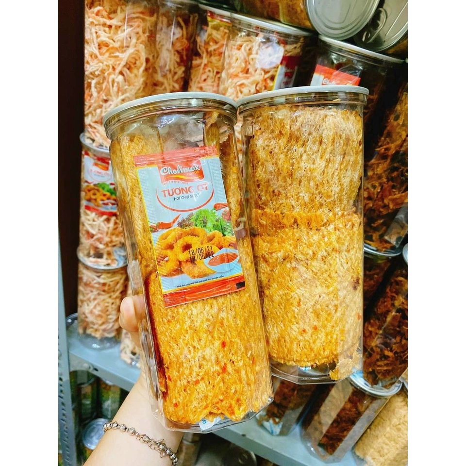 Mực cán tẩm gia vị 300g cay vừa thơm ngon, ăn vặt Hà Nội đặc sản ba miền ngon rẻ | BigBuy360 - bigbuy360.vn