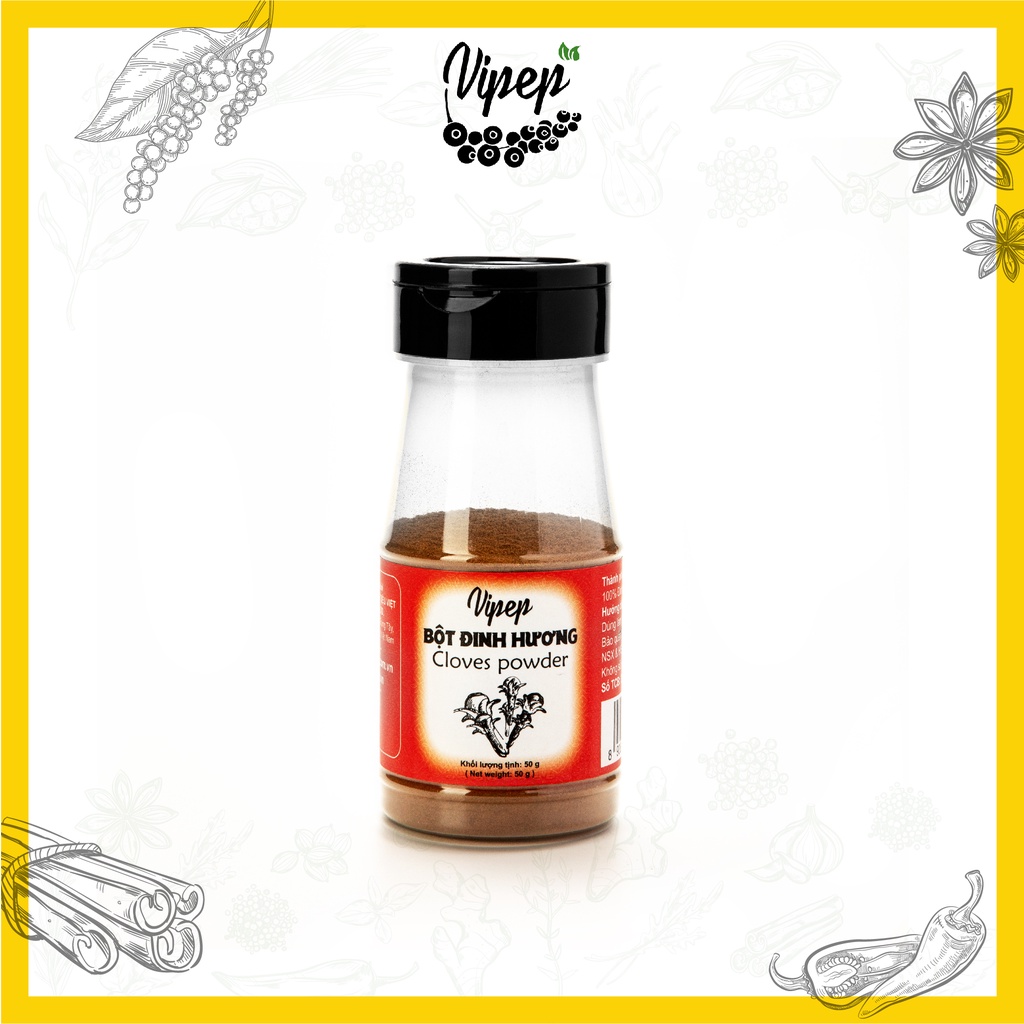 Đinh Hương Vipep - Đinh hương bột Vipep gia vị quý chế biến thức ăn tốt cho sức khoẻ, làm ấm bụng