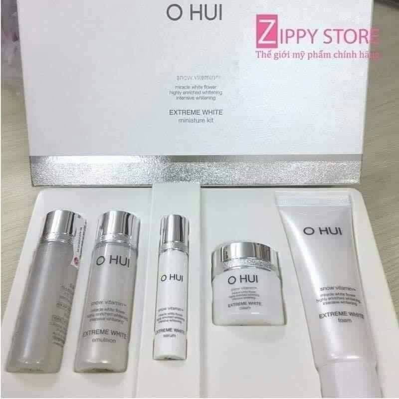 Set mini ohui dưỡng trắng Ohui white extreme 5 sản phẩm