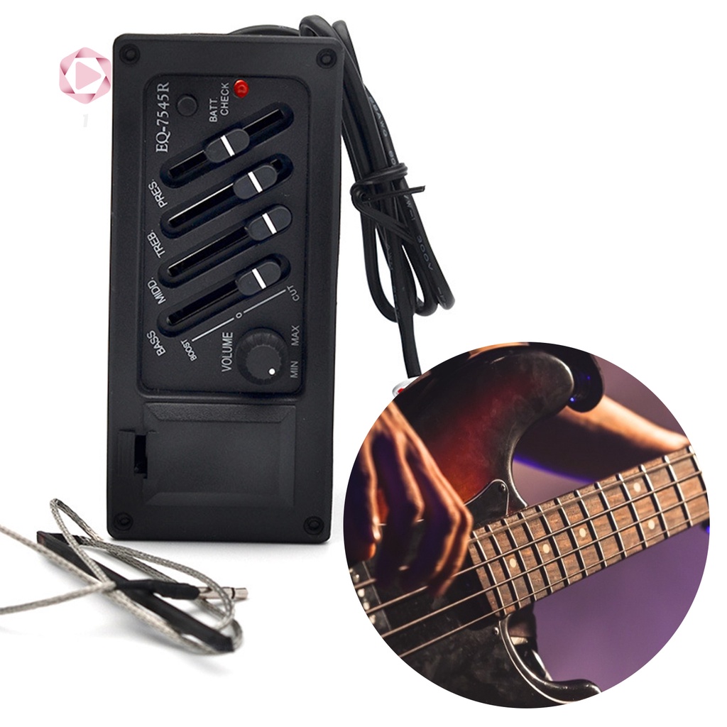 Bộ Cân Bằng 4 Băng Tần Độ Nhạy Cao Chuyên Dụng Cho Đàn Guitar Acoustic
