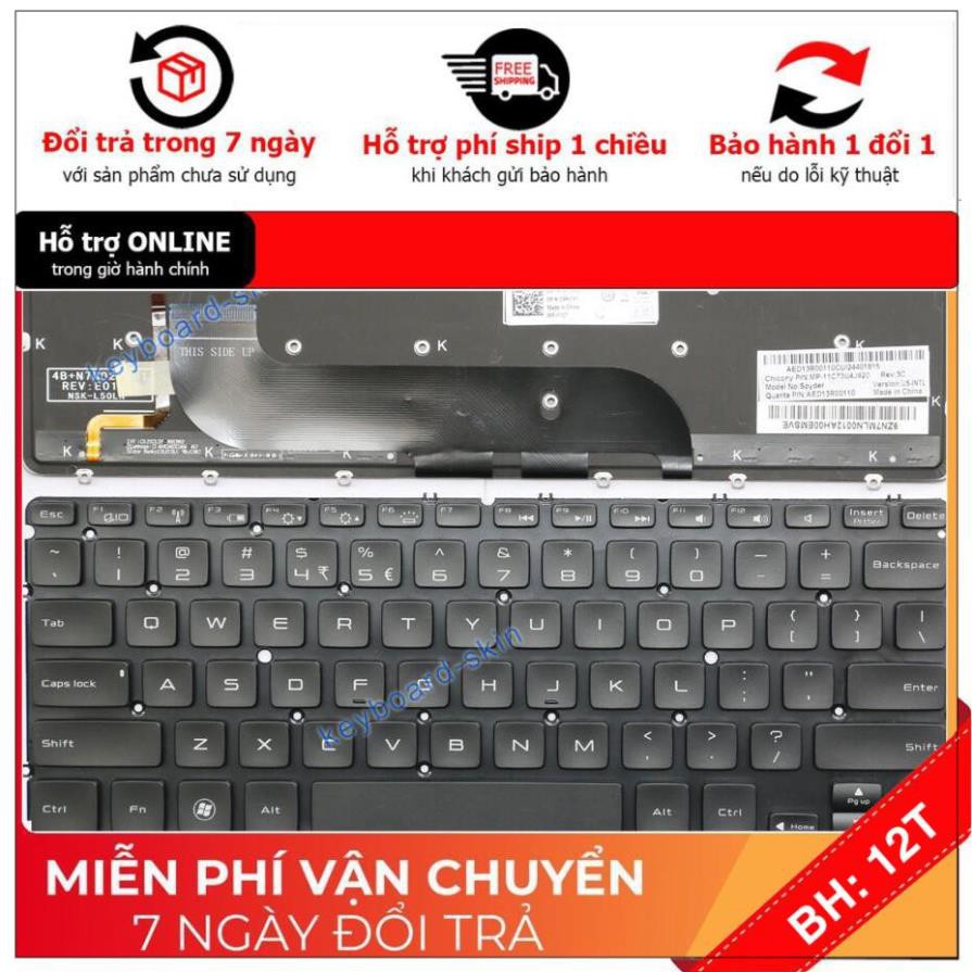 [BH12TH] ⚡Bàn phím laptop Dell XPS 13 L321X L322X 9333