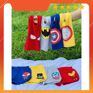 Set Đồ Cho Bé 💖 Set 4 Bộ Siêu Nhân 4 Siêu Anh Hùng Cho bé trai - Quần áo trẻ em