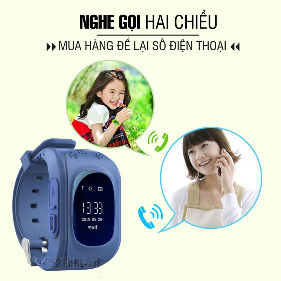 Đồng Hồ Định Vị Trẻ em Q50 ( BH: 1 Đổi 1)