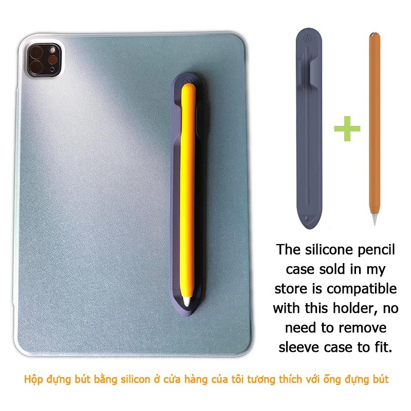 Giá đỡ bút chì silicon cho Apple Pencil 1 Pencil 2 ngăn đựng bút cảm ứng iPad Pencil Holder