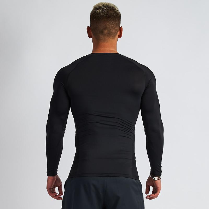 New Autumn and Winter Workout Bodybuilding Fitness Men's Long Sleeve T-shirt Breathable Casual Fashion Trend Slim Sports T Shirt