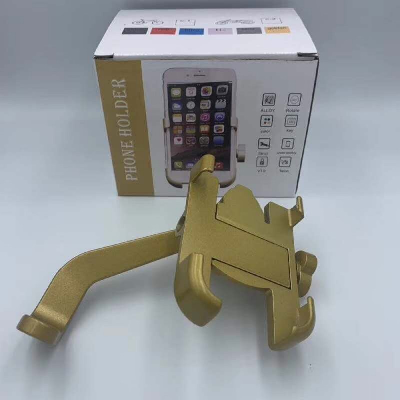 FRESHIP XTRA giá đõ điện thoại trên xe máy Kẹp điện thoại gắn xe máy C2 kim loại (màu đen vàng ) 5* | BigBuy360 - bigbuy360.vn