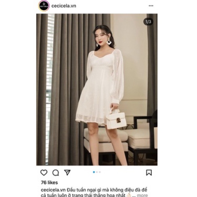 Váy trắng cecicela