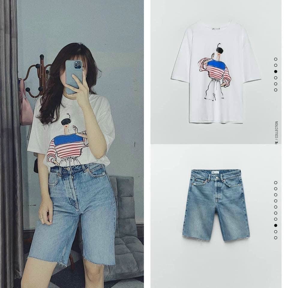 BỘ ĐỒ ÁO PHÔNG QUẦN JEAN SUZAHOUSE HÀNG ĐẸP. SET TRANG PHỤC HÀNG CAO CẤP (có ảnh thật)