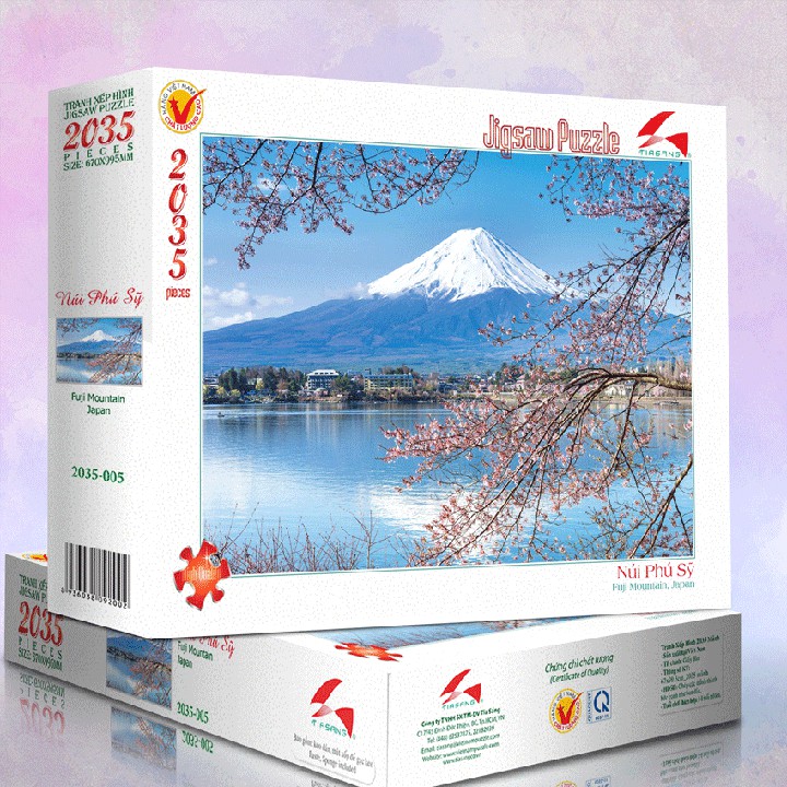 Tranh xếp hình Jigsaw Puzzle giải tỏa stress Tia Sáng 2035 mảnh - NÚI PHÚ SỸ - MSP: 2035-005