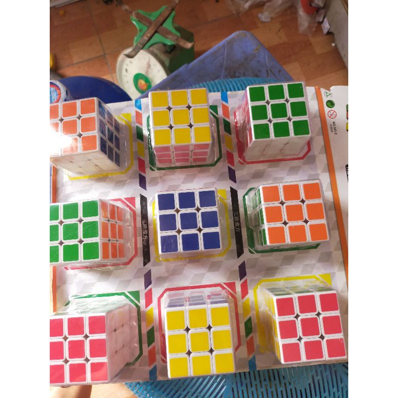 Sỉ  vỉ  9 rubik 3x3x3 loại to bản mượt mà