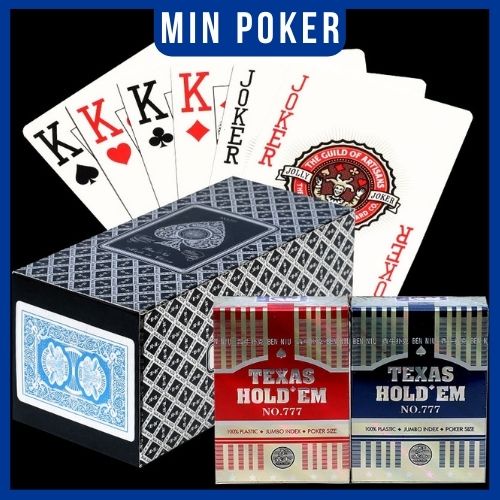 Bộ bài nhựa PVC Texas Holdem No.777 cao cấp cho Poker