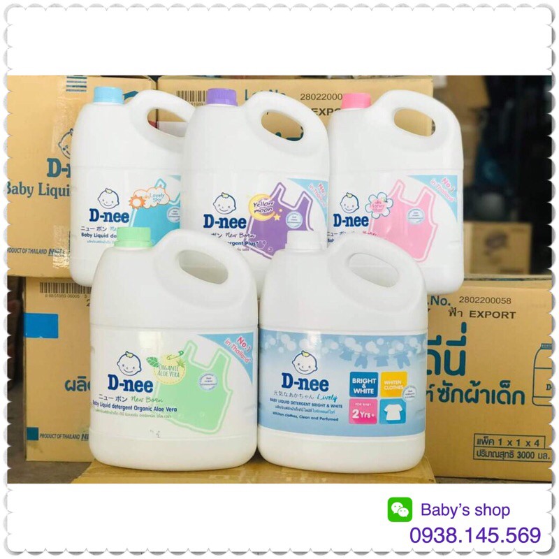 Nước giặt Dnee 3000ML Thái Lan chuẩn hàng Công ty.