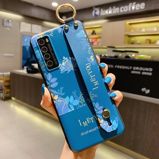 Ốp Lưng Họa Tiết Hoa Xinh Xắn Có Dây Đeo Tay Cho Samsung Galaxy M51 A20S A21S S20 Fe 5g A51 A71 A50 A30S A50S A30 A20 A70 S10 Note 10 Lite A10 A31