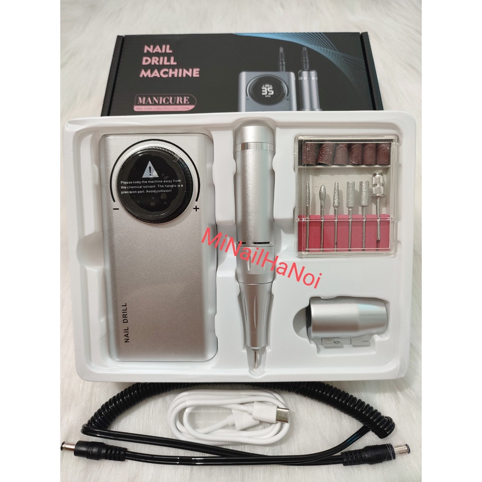Máy mài Móng Tích Điện Nail Drill V-201 / 35000 / vòng / phút siêu khỏe
