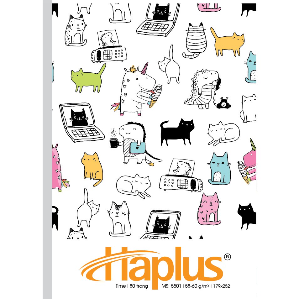 1 Quyển Vở kẻ ngang Hải Tiến, tập Haplus Time 80, 120 và 200 trang DKVPP.Store viết là đẹp