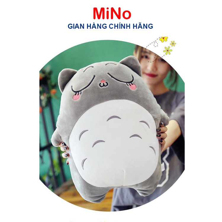 Gấu Bông Totoro Biểu Cảm Làm Gối Ôm MINO