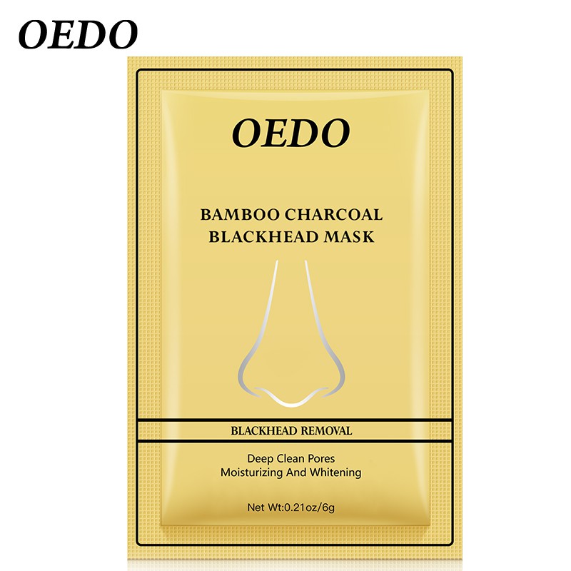 Miếng dán lột mụn ở mũi OEDO được làm từ than tre giúp lấy sạch mụn đầu đen và thu nhỏ lỗ chân lông 6g | BigBuy360 - bigbuy360.vn