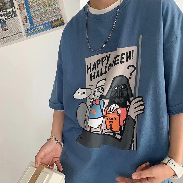 Áo Thun Form Rộng Ngắn Tay Thời Trang Dành Cho Nam