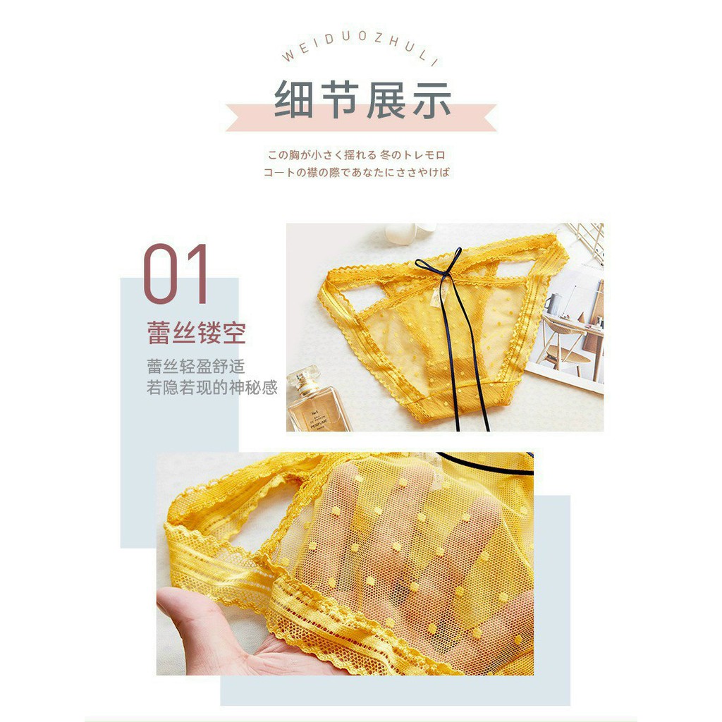 Quần Lót Nữ Ren Nơ Dây Cao Cấp - Sexy - Gợi Cảm Min Underwear 45230 | BigBuy360 - bigbuy360.vn