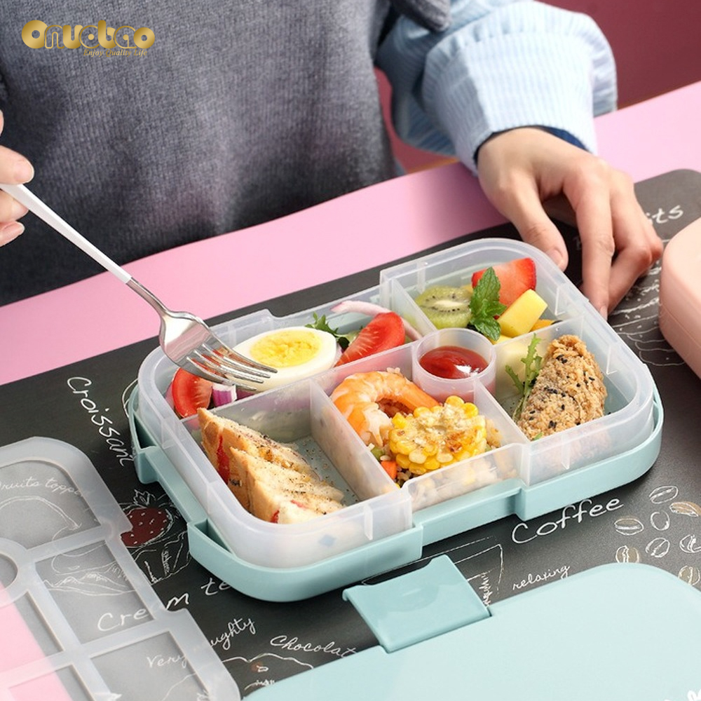 Hộp cơm Chống Tràn Họa Tiết Hoạt Hình Có Thể Hâm Nóng Trong Lò Vi Sóng Cho Bé