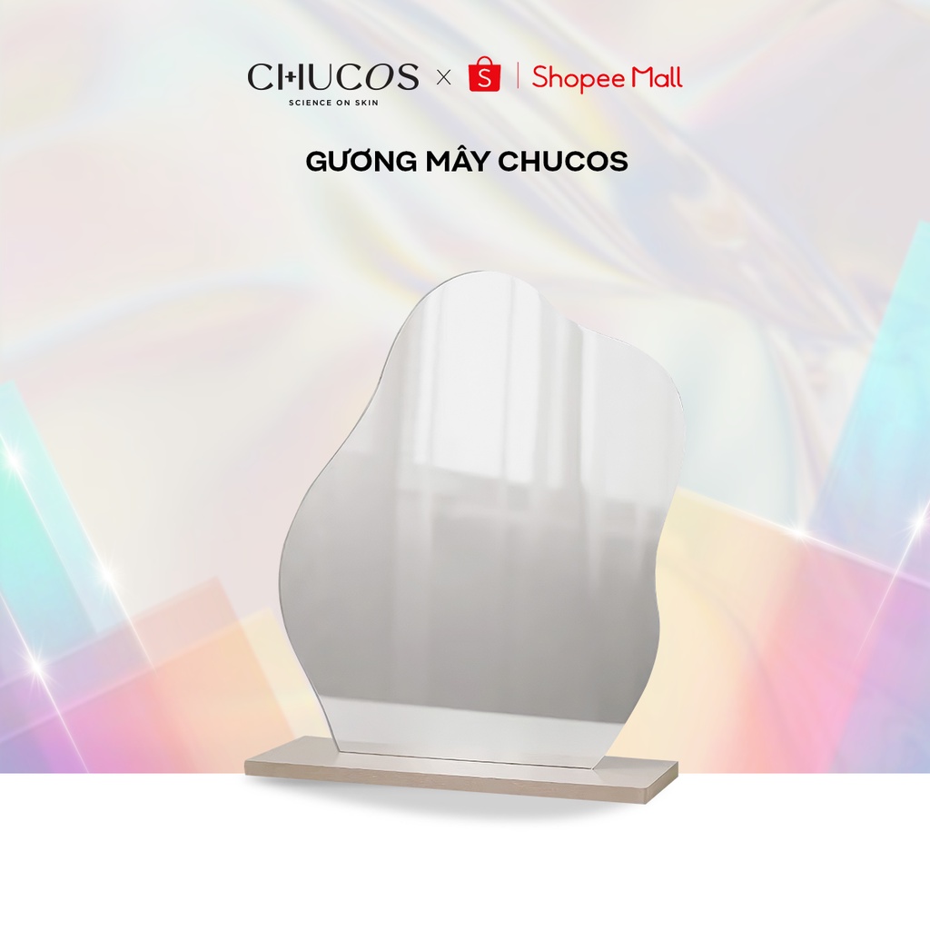 Gương Đám Mây Đế Gỗ Để Bàn, Decor Chucos