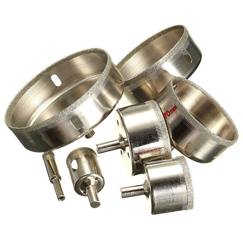 Bộ 7 Mũi Khoan Cắt Đá Hoa Cương / Kính / Gạch Men / Đá Hoa Cương Tráng Men