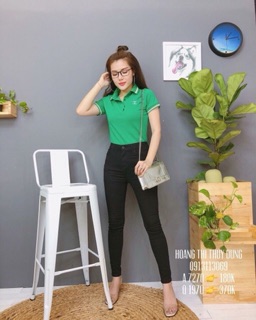 ÁO THUN CỔ NGẮN TAY NỮ