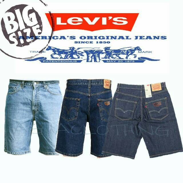 Quần Short Jean Nam LEVIS (SIZE 33-38) - Màu Đen, 27 / 28)