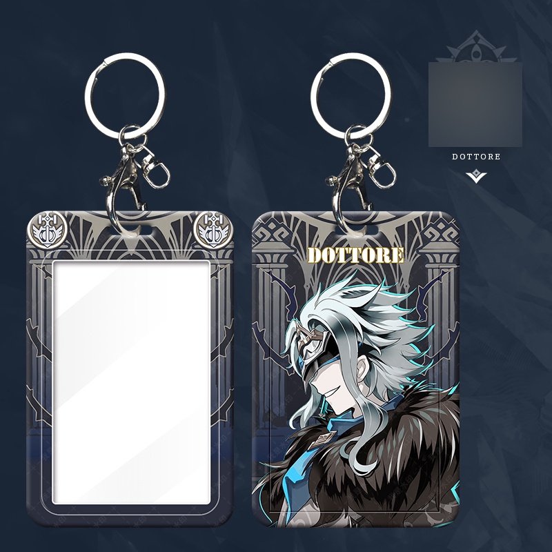 Bao Đựng Thẻ genshin Iqat Fatui Có Mặt Dây Chuyền Văn Phòng Phẩm