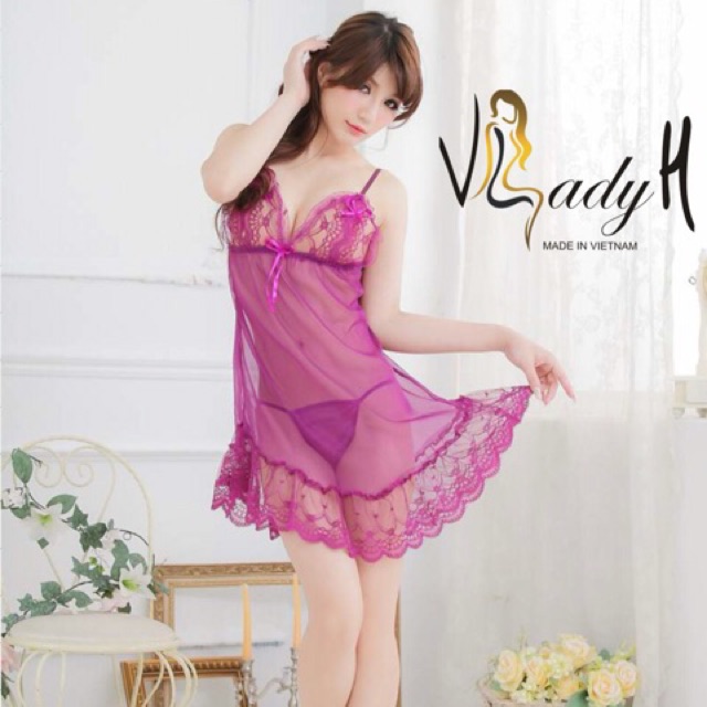 Váy ngủ sexy ren lưới siêu mỏng