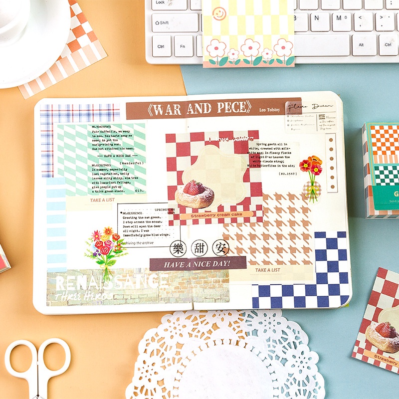 Set 100 Giấy Ghi Chú Họa Tiết Bàn Cờ Vua
