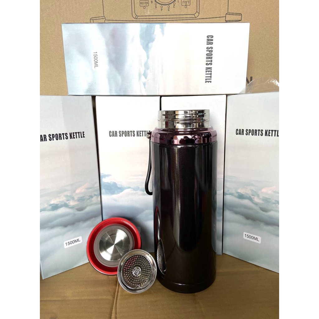 Bình giữ nhiệt nóng lạnh Vacuum 1500ml  inox 304 cao cấp,chắc tay, gọn nhẹ