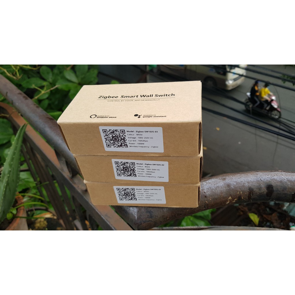 Công Tắc Thông Minh TUYA ZIGBEE - Viền nhôm vàng cao cấp