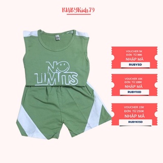 Đồ bộ sát nách bé trai từ 6-16kg - rubykids79