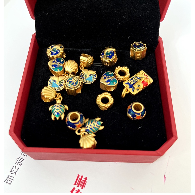 Hạt Xỏ Vòng Tay Hình Cá Ngựa / Thuyền Buồm Độc Đáo diy