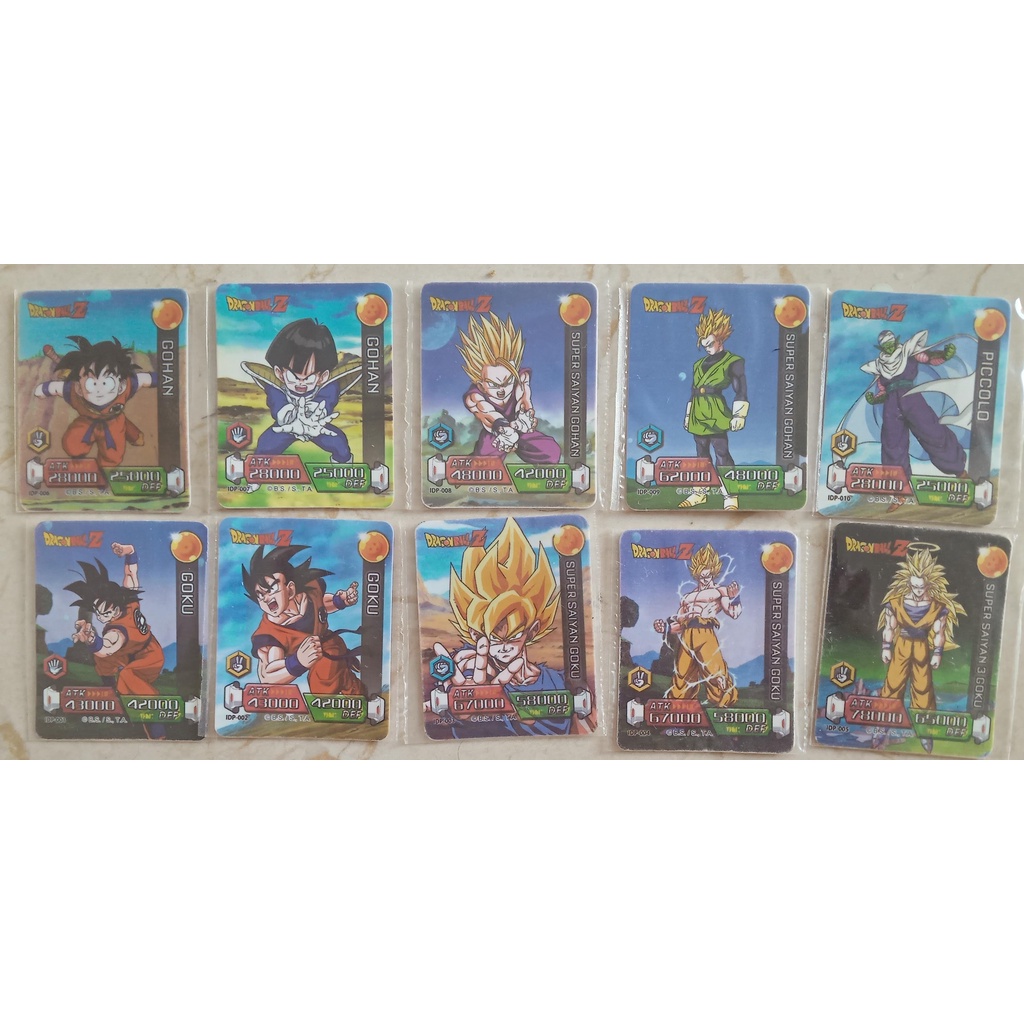 Thẻ bài Toonies Dragon ball mùa đầu tiên 74 thẻ