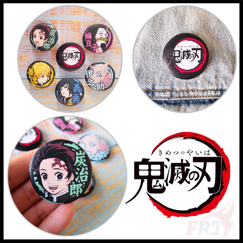❉ Huy Hiệu Cài Áo Hình Demon Slayer: Kimetsu No Yaiba ❉1 Huy Hiệu Cài Áo 44mm