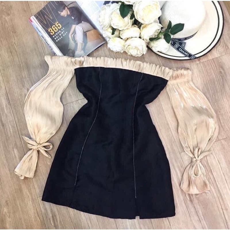 đầm đi tiệc trễ vai cao cấp