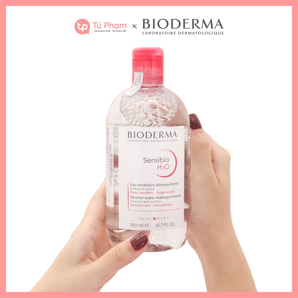 Nước Tẩy Trang Bioderma Sensibio H2O Solution Micellaire 500ml Hồng