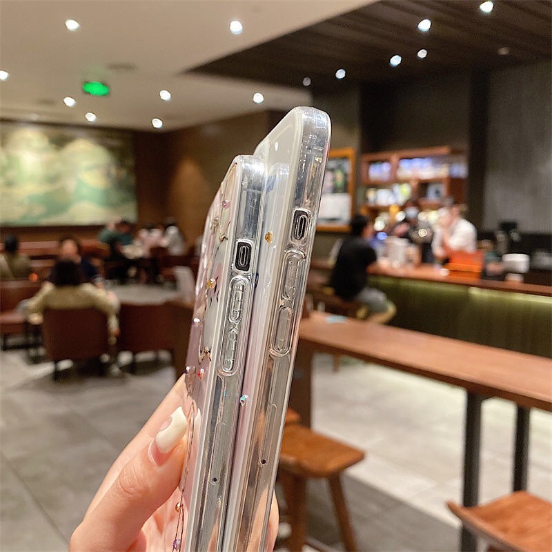 Ốp Điện Thoại Mềm Hình Gấu Phong Cách Hàn Quốc Cho iPhone 13 13 Pro Max 12 12Pro Max 11 X XS XR