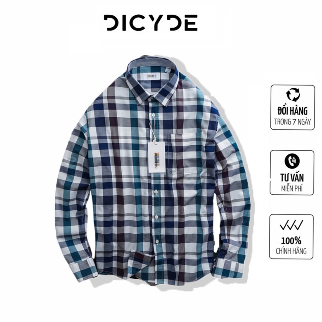 Áo sơmi nam dài tay kẻ cao cấp DICYDE VI1.BH.D.UD.21 trẻ trung