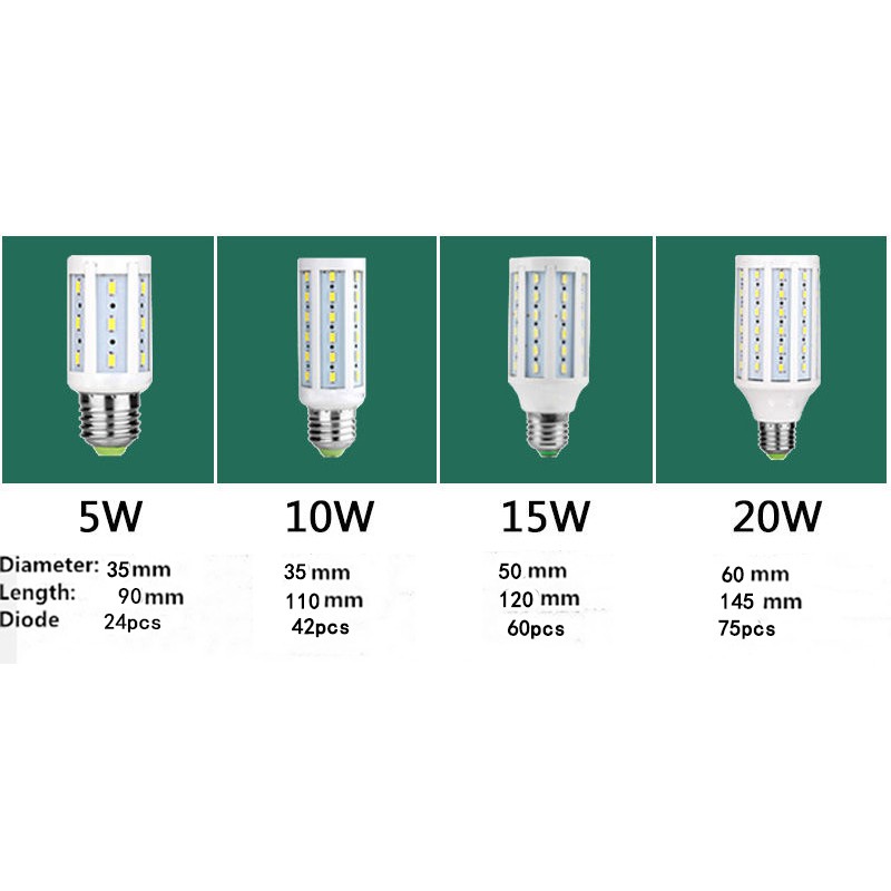 Bóng đèn led E27 5w 10w 15w 7 màu tùy chọn