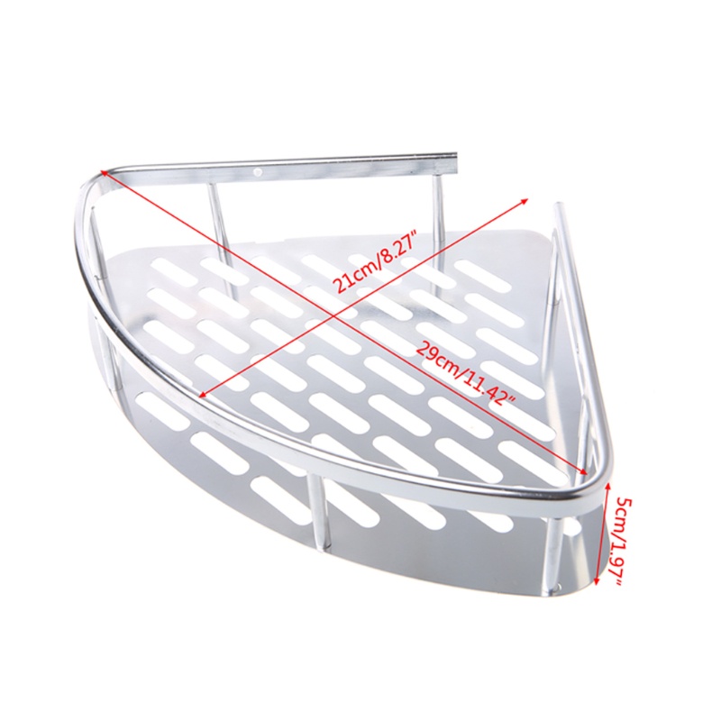 Kệ Nhôm 1 / 2 / 3 Tầng Gắn Góc Tường Nhà Tắm / Nhà Bếp