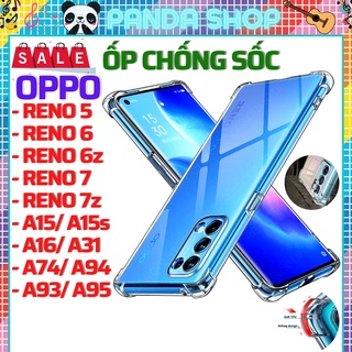 Ốp lưng Oppo A76 A57 A55 A96 A15 A15s A16 A31 A74 A93 A94 A95 Reno 5 6 6z 7 7z 5G -Trong suốt bảo vệ Camera